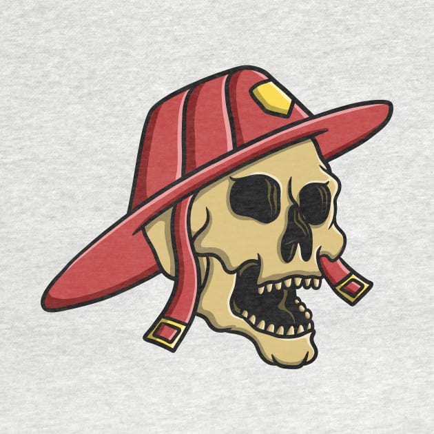 Fire Fighter Skull by Ockoaries